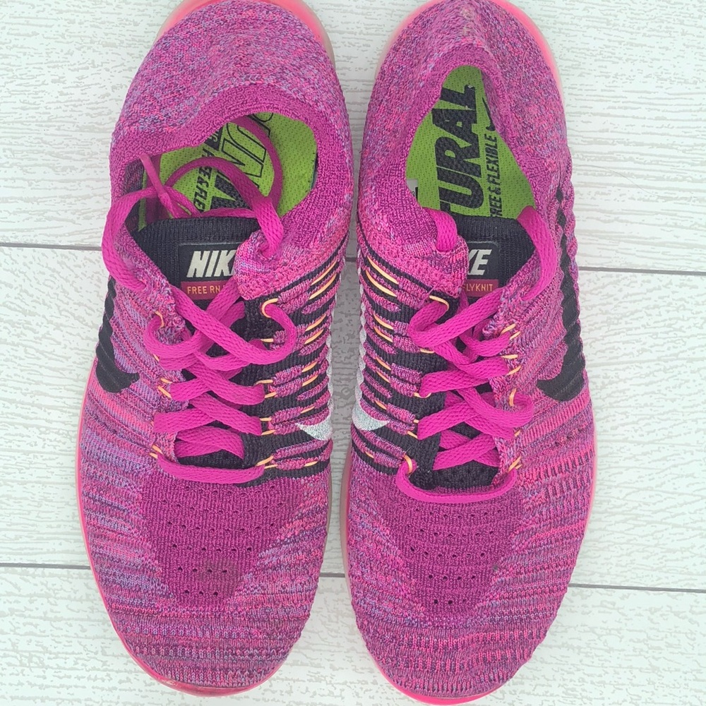 Pink Nike free Rn Flynknit US 8 EUR 39